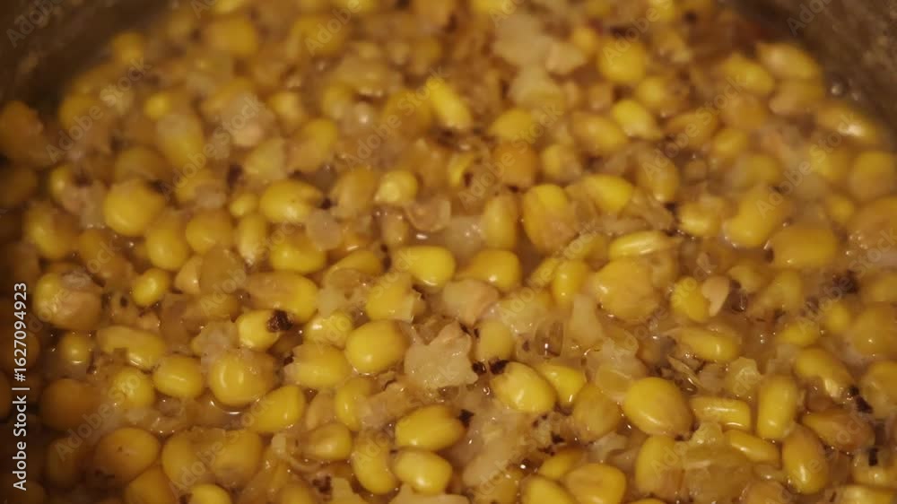 custom made wallpaper toronto digitaldent corn boiling in pot in preparation cooking of nixtamal nixtamalization process to extract nutrients and dissolve husks in lime ash boil stir tortilla masa flour tamale mayan maya traditional