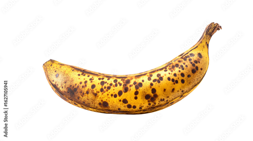 a banana with spots on it sitting on a table a banana with spots on it sitting on a table