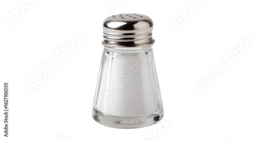 a salt shaker with a silver top