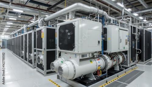 High-Tech Industrial Cooling System: A Glimpse into Modern Data Center Infrastructure