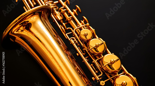 Exquisitely detailed saxophone with beautiful golden finish. Perfect for any musician.