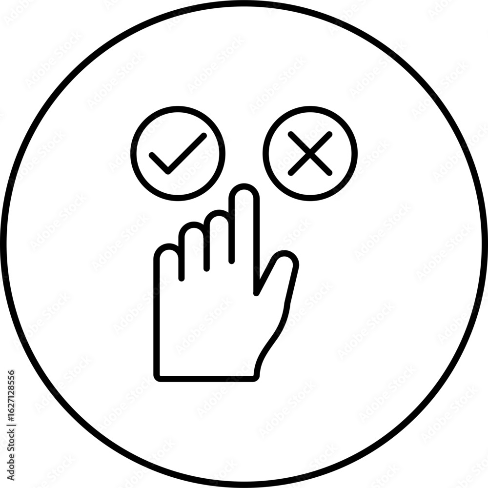 Obraz premium Choice Icon