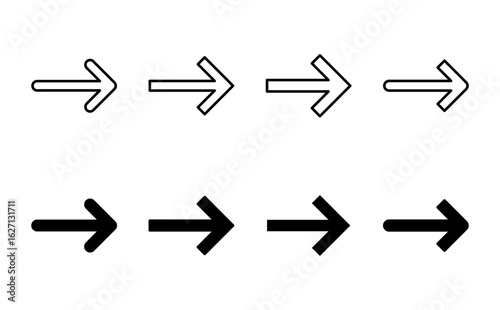 Arrow icon set. Arrow symbol. Arrow sign for your web design.