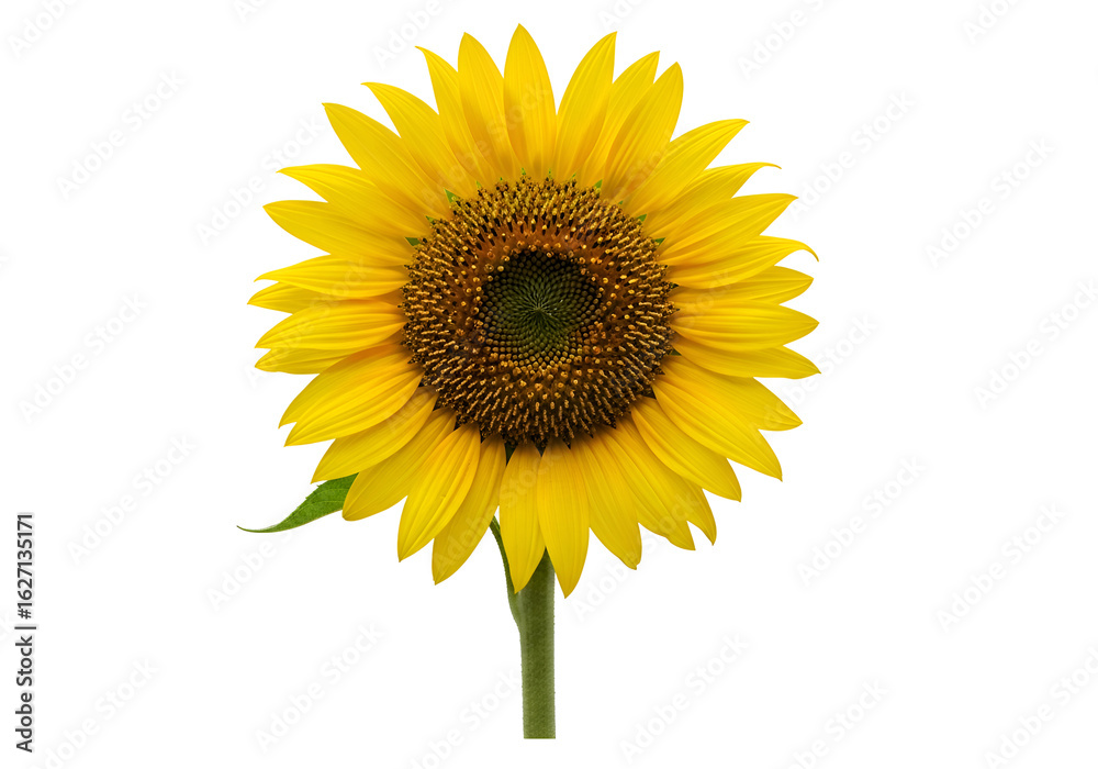 Obraz premium Close-up of a vibrant sunflower against a black background.