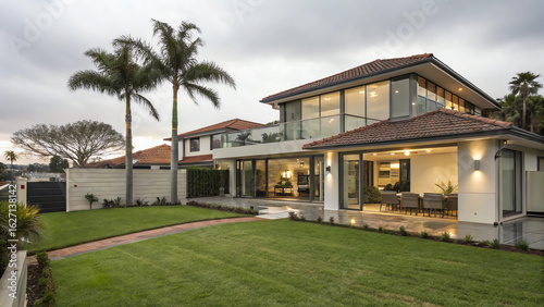 tropical resort hotel