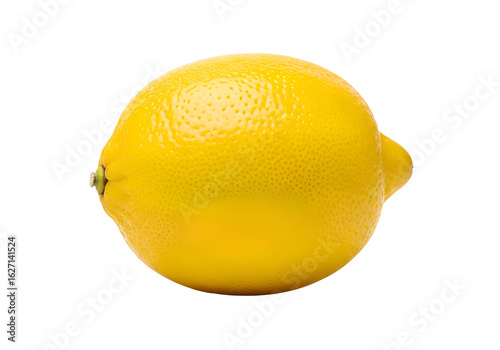 A whole lemon against a black background.
