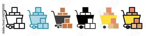 Bulk Order multi style, mini illustration icon. use for modern concept, print, UI, UX kit, web and app development. Vector related to commerce, retail, marketing and shopping.