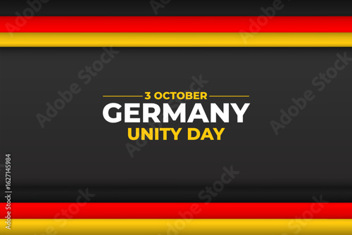 germany background with border black, red, yellow