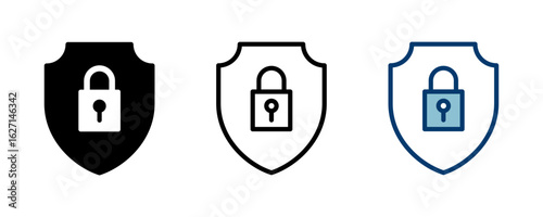 Security icon vector isolated on white background. protection icon. privacy. vpn
