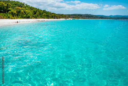Canvas Print Whitehaven Beach is on Whitsunday Island