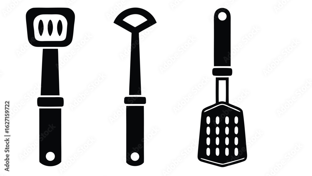 Fototapeta premium Kitchen Utensils spatula scraper