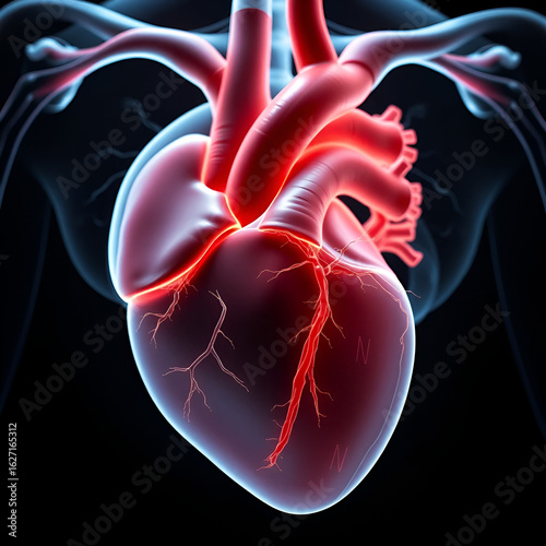heart blood vessel dilated open with stroke aortic arch stent aorta bulge clots and attack chest renal vein of Turner Marfan root left graft hernia pain High kidney damage