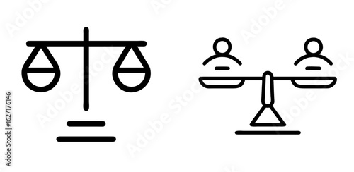 Equality Symbol Human Rights Outline Vector Icon