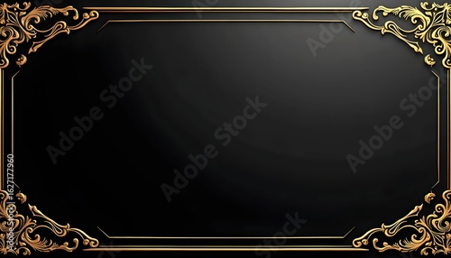 3D luxury texture design featuring metallic gold borders