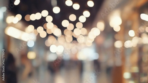 Wallpaper Mural Festive Bokeh Lights in a Shopping Mall. Torontodigital.ca