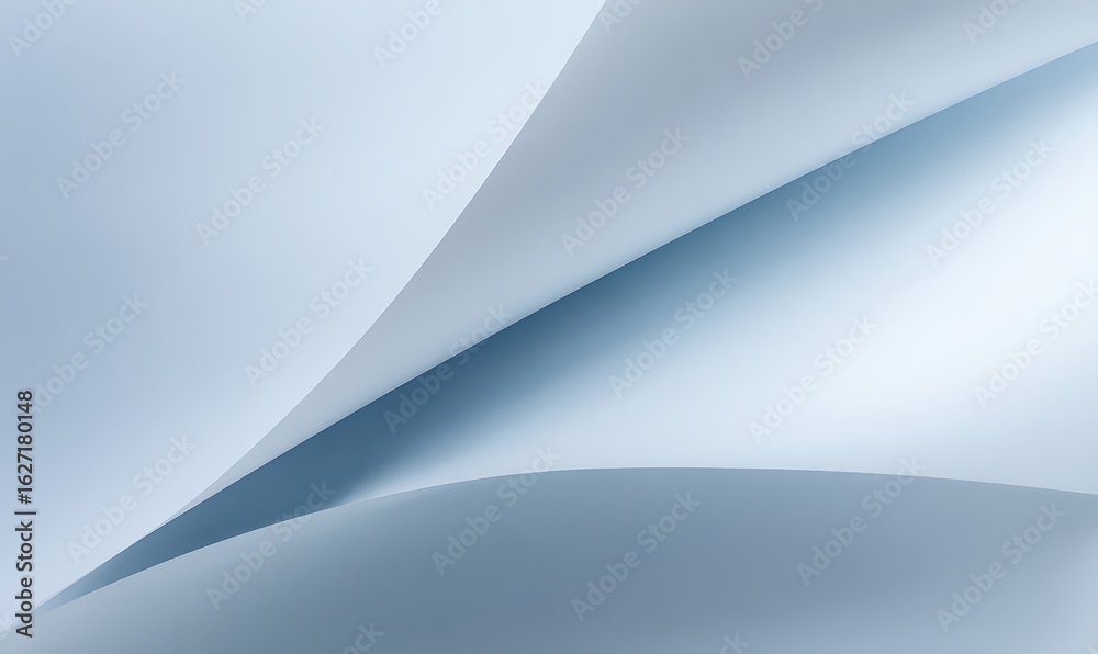 Minimalist paper curves in soft light Minimalist paper curves in soft light