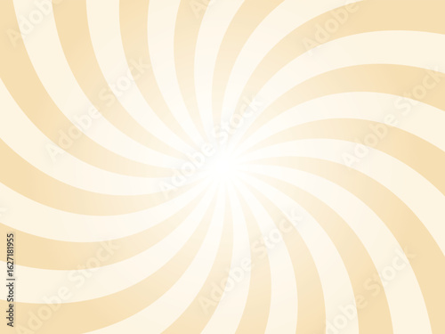 Wheat yellow sunburst background. orange color radial retro glowing rays banner. Abstract retro whirlwind starburst vector abstract background. Twisted radial illustration.