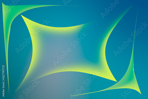 4 Light yellow light line design idea work