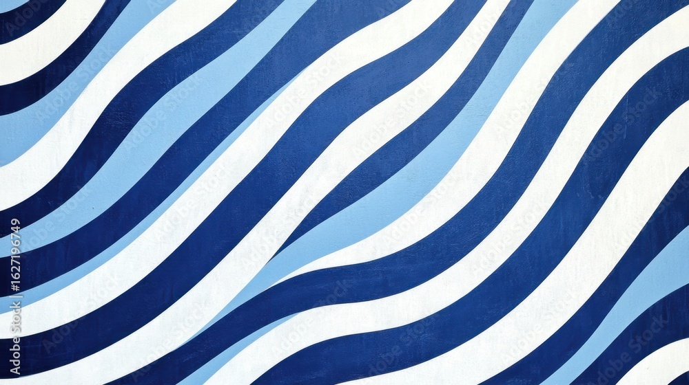 Wavy Blue and White Abstract Design. Wavy Blue and White Abstract Design.