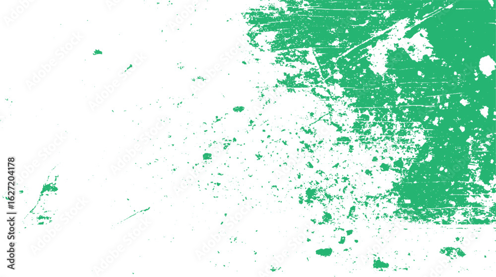 Green grung vector rough marbled texture minimalist green grunge with brush texture and green dust on white background