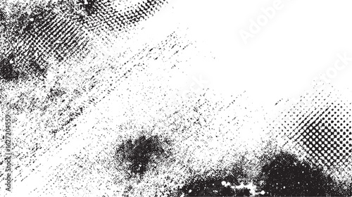 Abstract sand grain texture. Stippled gritty noise background. Distressed dust particle overlay. Grunge dotted stone backdrop.Speckle grain dot white paper noise texture with distress effect vector