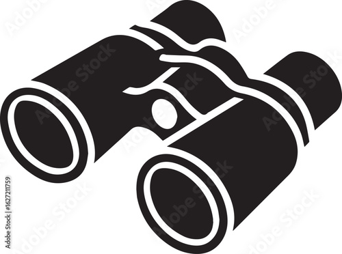 binoculars clipart, binoculars vector illustration, binoculars silhouette vector black and white