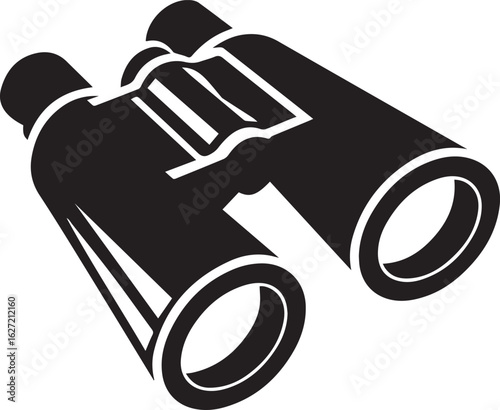 binoculars clipart, binoculars vector illustration, binoculars silhouette vector black and white