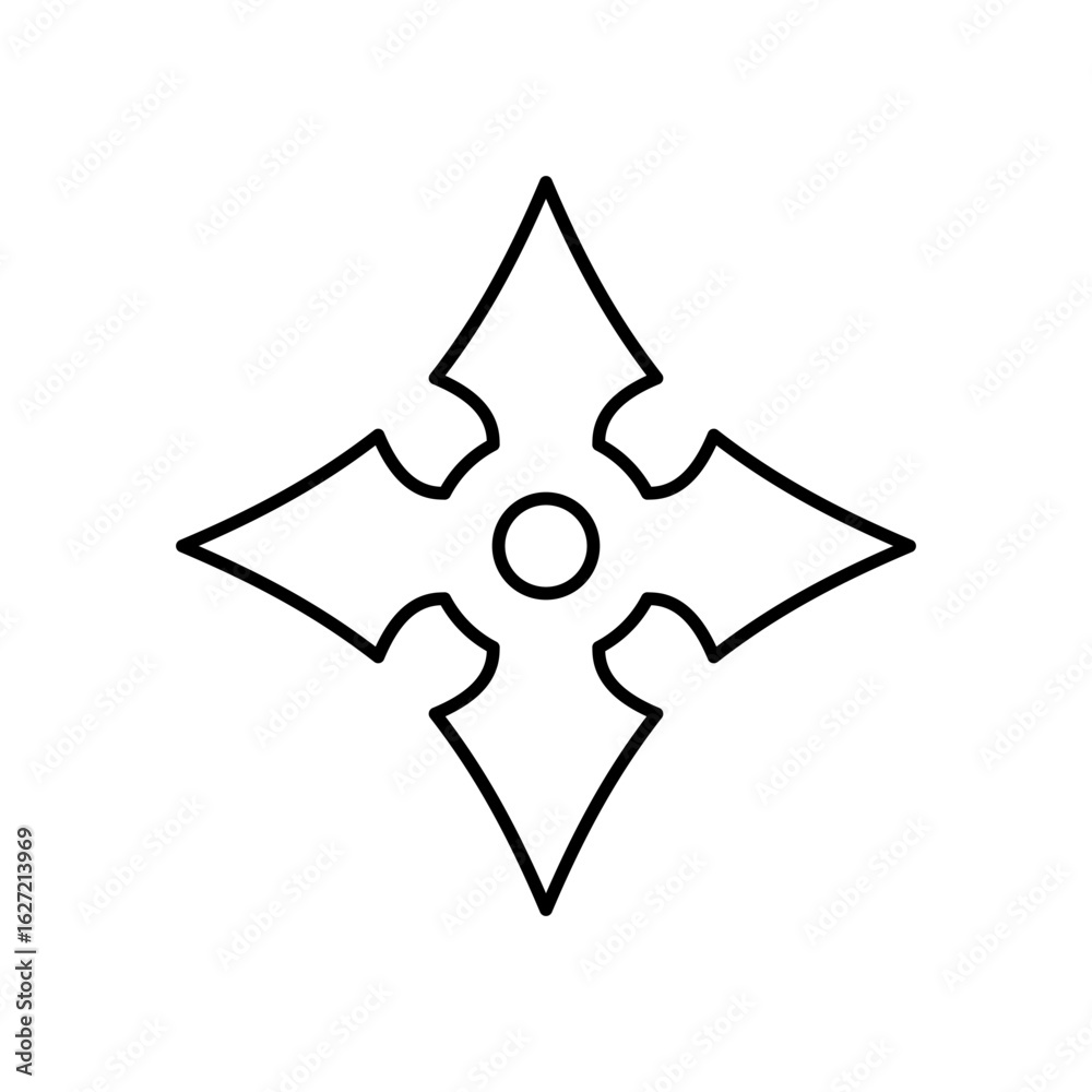 Obraz premium Shuriken icon design