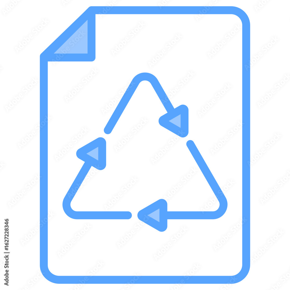 Eco Paper Blue Icon Eco Paper Blue Icon