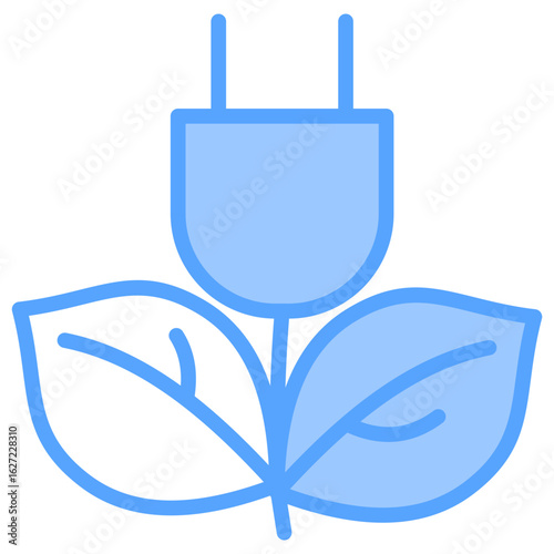 Eco Plug Blue Icon