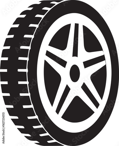 tire silhouette clipart, tire vector, tire silhouette vector icon