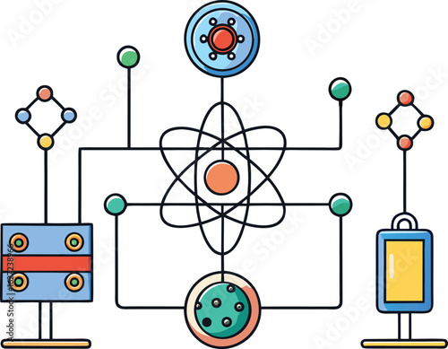 Simplified quantum computing process flow diagram