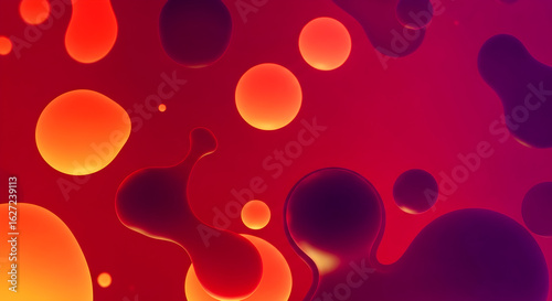Stunning vibrant lava lamp inspired abstract background for modern design projects and creative presentations