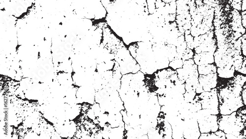 Distressed Cracked Grunge Texture Background Black White