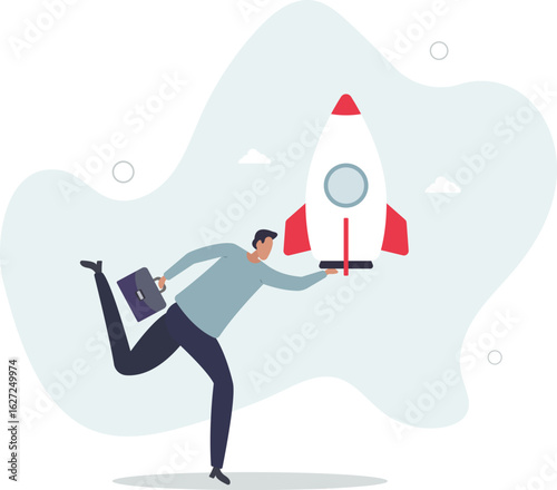 Entrepreneur and startup project, start new business or opportunity to invent new product,human life.