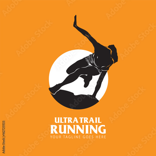 ultra trail tun logo vector