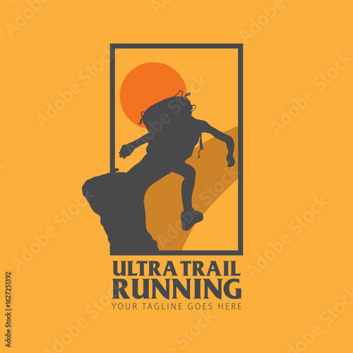 ultra trail tun logo vector