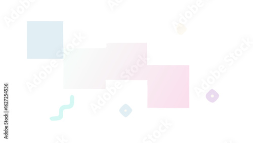 Pastel geometric shapes background for website design and presentation template with modern abstract art style