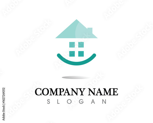 Real estate and home buildings logo icons template