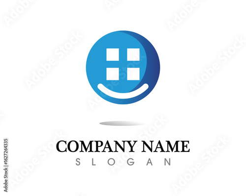 Real estate and home buildings logo icons template