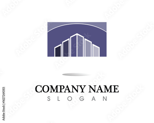 Real estate and home buildings logo icons template
