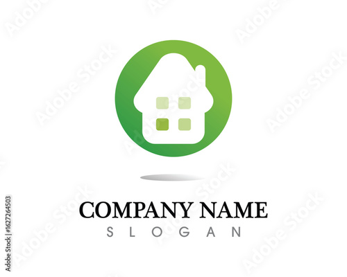 Real estate and home buildings logo icons template