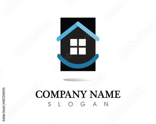 Real estate and home buildings logo icons template