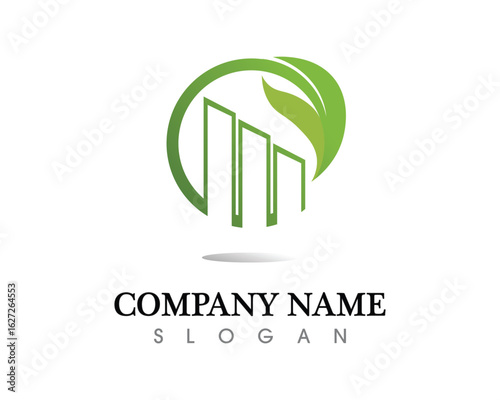 Real estate and home buildings logo icons template