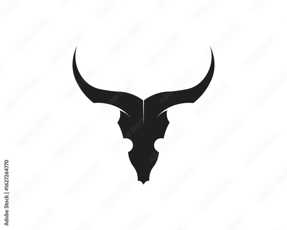 Naklejka premium Bull horn logo and symbols template icons app