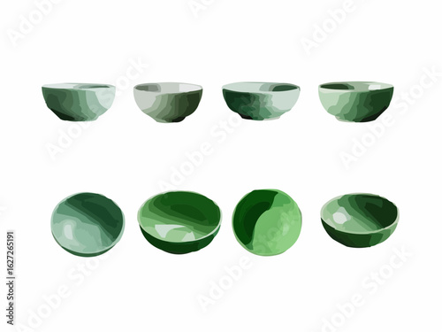 colorful ceramic bowls