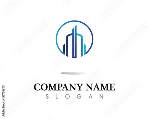 Real estate and home buildings logo icons template