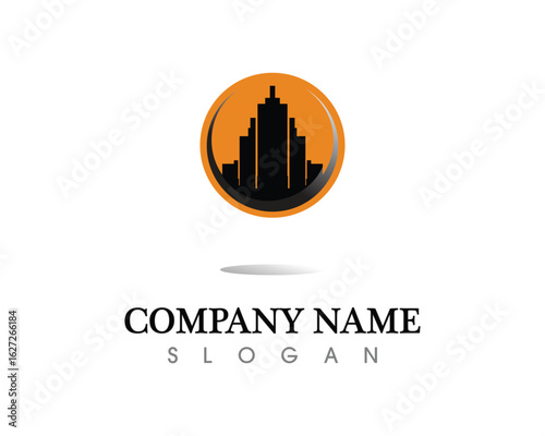 Real estate and home buildings logo icons template