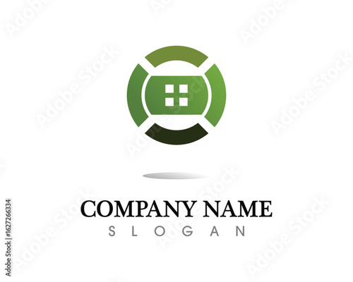 Real estate and home buildings logo icons template