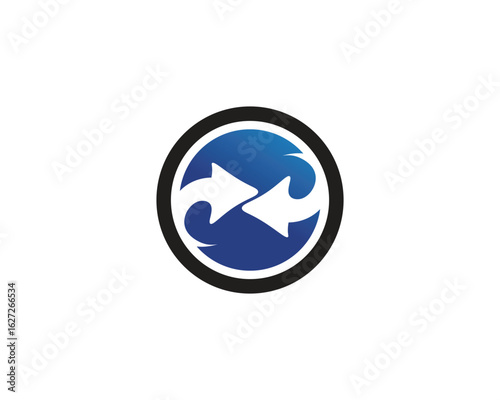 Internet ikon logo vector design
